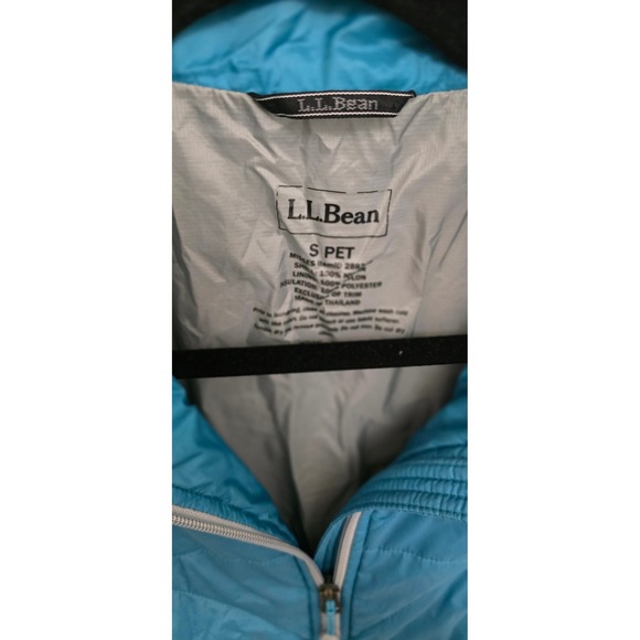 L.L. Bean Teal Blue Quilted Primaloft Stowaway‎ Jacket Women's Lightweight - Picture 12 of 14